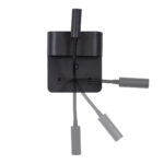 GloboStar® IBIS 61367 Μοντέρνο Φωτιστικό Τοίχου - Απλίκα Ξενοδοχείου Bed Side LED 10W 1100lm 36° & 360° AC 220-240V - Reading Light & Up/Down Light - Φορτιστής USB 3A - Μ10 x Π6.1 x Υ18cm - Φυσικό Λευκό 4500K - Μαύρο - Image 4