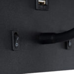 GloboStar® IBIS 61367 Μοντέρνο Φωτιστικό Τοίχου - Απλίκα Ξενοδοχείου Bed Side LED 10W 1100lm 36° & 360° AC 220-240V - Reading Light & Up/Down Light - Φορτιστής USB 3A - Μ10 x Π6.1 x Υ18cm - Φυσικό Λευκό 4500K - Μαύρο - Image 6