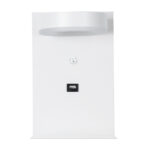 GloboStar® CROWN 61371 Μοντέρνο Φωτιστικό Τοίχου - Απλίκα Ξενοδοχείου Bed Side LED 5W 550lm 120° AC 220-240V - Reading Light - Φορτιστής USB 3A - Μ15 x Π15 x Υ23cm - Φυσικό Λευκό 4500K - Λευκό - Image 3