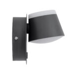 GloboStar® REGENCY 61375 Μοντέρνο Φωτιστικό Τοίχου - Απλίκα Ξενοδοχείου Bed Side LED 8W 920lm 120° AC 220-240V - Reading Up/Down Light - Φορτιστής USB 3A - Μ12 x Π12 x Υ13cm - Φυσικό Λευκό 4500K - Γκρι Ανθρακί - Image 3