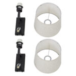 GloboStar® ROULETTE-R 61379 Μοντέρνο Φωτιστικό Τοίχου - Απλίκα Ξενοδοχείου Bed Side LED 3W 360lm & 1 x E27 36° & 360° AC 220-240V - Reading Up/Down Light - Φορτιστής USB 3A - Μ22 x Π23.5 x Υ37cm - Φυσικό Λευκό 4500K - Μαύρο με Μπεζ Καπέλο - Σετ 2 Τεμαχίων - Image 9