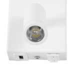 GloboStar® ROULETTE-R 61380 Μοντέρνο Φωτιστικό Τοίχου - Απλίκα Ξενοδοχείου Bed Side LED 3W 360lm & 1 x E27 36° & 360° AC 220-240V - Reading Up/Down Light - Φορτιστής USB 3A - Μ22 x Π23.5 x Υ37cm - Φυσικό Λευκό 4500K - Λευκό με Μπεζ Καπέλο - Σετ 2 Τεμαχίων - Image 7