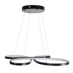 GloboStar® BUTTERFLY 61391 Κρεμαστό Φωτιστικό Οροφής Design LED CCT 75W 8400lm 300° AC 220-240V - Εναλλαγή Φωτισμού μέσω Τηλεχειριστηρίου All In One Ψυχρό 6000k+Φυσικό 4500k+Θερμό 2700k Dimmable Μ71 x Π52 x Υ4cm - Μαύρο - 3 Years Warranty - Image 7