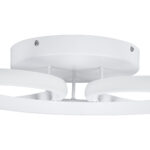 GloboStar® MARGARET 61401 Φωτιστικό Οροφής Design LED CCT 54W 6210lm 360° AC 220-240V - Εναλλαγή Φωτισμού μέσω Τηλεχειριστηρίου All In One Ψυχρό 6000k+Φυσικό 4500k+Θερμό 2700k Dimmable Φ57 x Υ12cm - Λευκό - 3 Years Warranty - Image 6