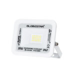 GloboStar® ATLAS 61407 Επαγγελματικός Προβολέας LED 20W 2500lm 120° AC 220-240V - Αδιάβροχος IP67 - Μ12 x Π2.5 x Υ9.5cm - Λευκό - Ψυχρό Λευκό 6000K - LUMILEDS Chips - TÜV Rheinland Certified - 5 Years Warranty