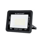 GloboStar® ATLAS 61423 Επαγγελματικός Προβολέας LED 50W 6000lm 120° AC 220-240V - Αδιάβροχος IP67 - Μ21 x Π3.5 x Υ16cm - Μαύρο - Φυσικό Λευκό 4500K - LUMILEDS Chips - TÜV Rheinland Certified - 5 Years Warranty