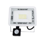 GloboStar® AURORA 61440 Επαγγελματικός Προβολέας LED 30W 3750lm 120° AC 220-240V με Ενσωματωμένο Ρυθμιζόμενο Αισθητήρα Κίνησης PIR - Αδιάβροχος IP67 - Μ16 x Π5 x Υ17.5cm - Λευκό - Ψυχρό Λευκό 6000K - LUMILEDS Chips - TÜV Rheinland Certified - 3 Years Warranty - Image 2