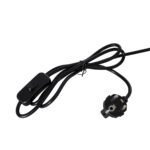 GloboStar® URANUS-S 61449 Μοντέρνο Επιτραπέζιο Φωτιστικό Πορτατίφ Δίφωτο 2 x E27 AC220-240V IP20 - Φ25 x Υ39cm - Μαύρο Μεταλλικό Καμπάνα με Διακόπτη On/Off - 5 Years Warranty - Image 8