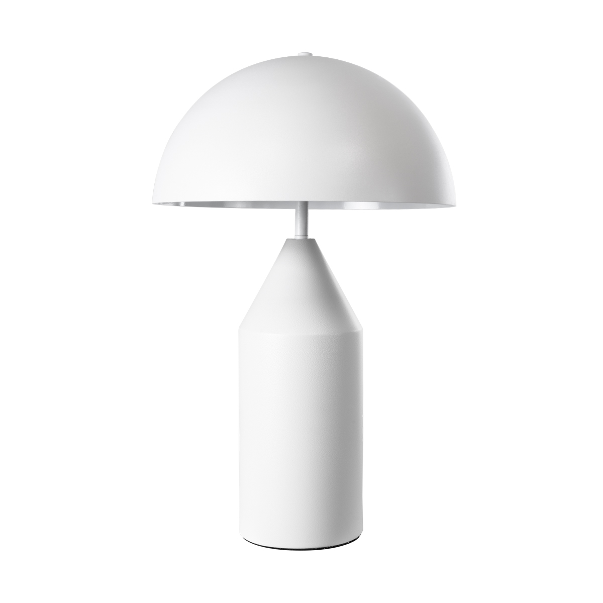 GloboStar® URANUS-M 61454 Μοντέρνο Επιτραπέζιο Φωτιστικό Πορτατίφ Δίφωτο 2 x E27 AC220-240V IP20 - Φ35 x Υ54cm - Λευκό Μεταλλικό Καμπάνα με Διακόπτη On/Off - 5 Years Warranty - Image 3