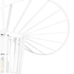 GloboStar® LUMINOVA 61463 Μοντέρνο Κρεμαστό Φωτιστικό Πλέγμα Μονόφωτο 1 x E27 IP20 Λευκό Σχοινί με Λευκό Σύρμα - Μ42 x Π42 x Υ20.5cm - Image 7