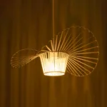 GloboStar® LUMINOVA 61465 Μοντέρνο Κρεμαστό Φωτιστικό Πλέγμα Μονόφωτο 1 x E27 IP20 Λευκό Σχοινί με Λευκό Σύρμα - Μ65 x Π65 x Υ25cm - Image 2