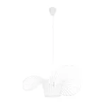 GloboStar® LUMINOVA 61465 Μοντέρνο Κρεμαστό Φωτιστικό Πλέγμα Μονόφωτο 1 x E27 IP20 Λευκό Σχοινί με Λευκό Σύρμα - Μ65 x Π65 x Υ25cm - Image 3