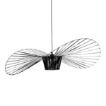 GloboStar® LUMINOVA 61467 Μοντέρνο Κρεμαστό Φωτιστικό Πλέγμα Μονόφωτο 1 x E27 IP20 Μαύρο Σχοινί με Μαύρο Σύρμα - Μ100 x Π100 x Υ30cm - Image 4