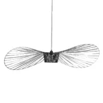 GloboStar® LUMINOVA 61468 Μοντέρνο Κρεμαστό Φωτιστικό Πλέγμα Μονόφωτο 1 x E27 IP20 Μαύρο Σχοινί με Μαύρο Σύρμα - Μ140 x Π140 x Υ34cm - Image 4