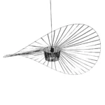 GloboStar® LUMINOVA 61468 Μοντέρνο Κρεμαστό Φωτιστικό Πλέγμα Μονόφωτο 1 x E27 IP20 Μαύρο Σχοινί με Μαύρο Σύρμα - Μ140 x Π140 x Υ34cm - Image 5