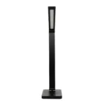 GLOBOSTAR® TEBLA 60481 Μοντέρνο Επιτραπέζιο Φωτιστικό Γραφείου LED 5W 500lm 120° AC 220-240V IP20 Ρυθμιζόμενο Λευκό CCT με Αφή 2700K/4500K/6000K Dimmable - Bridgelux SMD Chip - Μαύρο - Μ11 x Π31 x Υ52cm - 2 Χρόνια Εγγύηση - Image 3