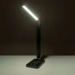 GLOBOSTAR® TEBLA 60482 Μοντέρνο Επιτραπέζιο Φωτιστικό Γραφείου με Ασύρματη Φόρτιση 5W 1A LED 5W 500lm 120° AC 220-240V IP20 Ρυθμιζόμενο Λευκό CCT με Αφή 2700K/4500K/6000K Dimmable - Bridgelux SMD Chip - Μαύρο - Μ11 x Π31 x Υ52cm - 2 Χρόνια Εγγύηση - Image 12