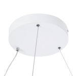 GloboStar® DIAMOND 61518 Κρεμαστό Φωτιστικό Δαχτυλίδι-Κύκλος LED CCT 75W 8400lm 360° AC 220-240V - Εναλλαγή Φωτισμού μέσω Τηλεχειριστηρίου All In One Ψυχρό 6000k+Φυσικό 4500k+Θερμό 2700k Dimmable Φ100cm - Λευκό - 3 Years Warranty - Image 6