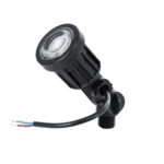 GloboStar® GARDENINI 61543 Καρφωτό Φωτιστικό Σποτ Κήπου LED 5W 650lm 38° DC 24V IP68 Υψηλής Αντοχής ABS IK06 Φ5.5 x Υ13.5cm - Θερμό Λευκό 2700K Dimmable - Μαύρο - Bridgelux Chip - 3 Years Warranty - Image 2