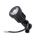 GloboStar® GARDENINI 61544 Καρφωτό Φωτιστικό Σποτ Κήπου LED 5W 550lm 38° DC 24V IP68 Υψηλής Αντοχής ABS IK06 Φ5.5 x Υ13.5cm - Πράσινο 550nm Dimmable - Μαύρο - Bridgelux Chip - 3 Years Warranty - Image 2