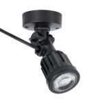 GloboStar® GARDENINI 61547 Επιφανειακό Φωτιστικό Σποτ Κήπου LED 5W 550lm 38° DC 24V IP68 Υψηλής Αντοχής ABS IK06 Φ7 x Υ14.5cm - Πράσινο 550nm Dimmable - Μαύρο - Bridgelux Chip - 3 Years Warranty - Image 2