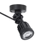GloboStar® GARDENINI 61548 Επιφανειακό Φωτιστικό Σποτ Κήπου LED 5W 550lm 38° DC 24V IP68 Υψηλής Αντοχής ABS IK06 Φ7 x Υ14.5cm - Μπλε 450nm Dimmable - Μαύρο - Bridgelux Chip - 3 Years Warranty - Image 2
