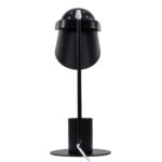 GloboStar® PENCASE 61563 Μοντέρνο Επιτραπέζιο Φωτιστικό Γραφείου - Πορτατίφ - Μονόφωτο 1 x E27 Μαύρο Μεταλλικό Καμπάνα με Διακόπτη On/Off - Μολυβοθήκη & Βάση Τηλεφώνου - L12 x W15 x H38cm - Image 3