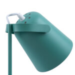 GloboStar® PENCASE 61566 Μοντέρνο Επιτραπέζιο Φωτιστικό Γραφείου - Πορτατίφ - Μονόφωτο 1 x E27 Πράσινο Μεταλλικό Καμπάνα με Διακόπτη On/Off - Μολυβοθήκη & Βάση Τηλεφώνου - L12 x W15 x H38cm - Image 4