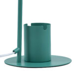 GloboStar® PENCASE 61566 Μοντέρνο Επιτραπέζιο Φωτιστικό Γραφείου - Πορτατίφ - Μονόφωτο 1 x E27 Πράσινο Μεταλλικό Καμπάνα με Διακόπτη On/Off - Μολυβοθήκη & Βάση Τηλεφώνου - L12 x W15 x H38cm - Image 5