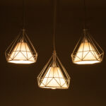 GloboStar® EIFFEL 61570 Vintage Κρεμαστό Φωτιστικό Ράγα Τρίφωτο 3 x E27 IP20 Λευκό Μέταλλο με Λευκό Ύφασμα - Μ68 x Π25 x Υ130cm - Image 2