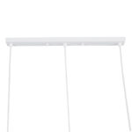 GloboStar® EIFFEL 61570 Vintage Κρεμαστό Φωτιστικό Ράγα Τρίφωτο 3 x E27 IP20 Λευκό Μέταλλο με Λευκό Ύφασμα - Μ68 x Π25 x Υ130cm - Image 9