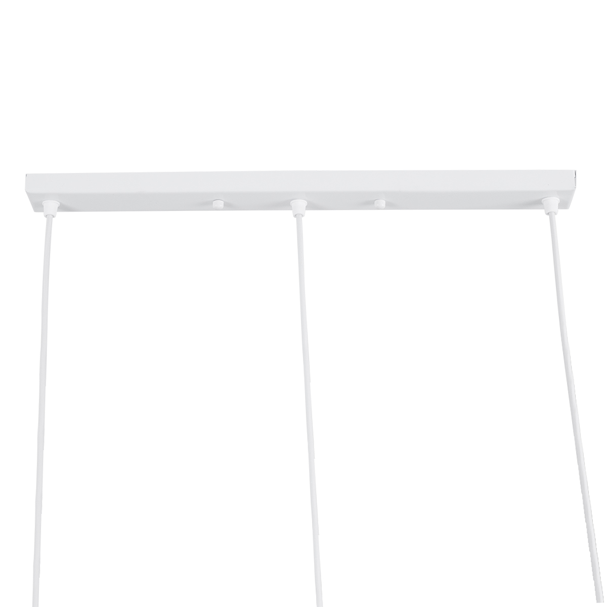 GloboStar® EIFFEL 61570 Vintage Κρεμαστό Φωτιστικό Ράγα Τρίφωτο 3 x E27 IP20 Λευκό Μέταλλο με Λευκό Ύφασμα - Μ68 x Π25 x Υ130cm - Image 9