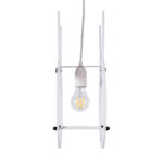 GloboStar® BUNNY 61577 Παιδικό Κρεμαστό Φωτιστικό Φιγούρα Μονόφωτο 1 x E27 IP20 Ροζ & Άσπρο Πλαστικό - Μ27.2 x Π15.5 x Υ40cm - Image 7