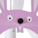 GloboStar® BUNNY 61577 Παιδικό Κρεμαστό Φωτιστικό Φιγούρα Μονόφωτο 1 x E27 IP20 Ροζ & Άσπρο Πλαστικό - Μ27.2 x Π15.5 x Υ40cm - Image 8