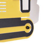 GloboStar® EXCAVATOR 61579 Παιδικό Κρεμαστό Φωτιστικό Φιγούρα Μονόφωτο 1 x E27 IP20 Κίτρινο & Μαύρο Πλαστικό - Μ45 x Π15.5 x Υ27cm - Image 9