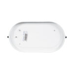 GloboStar® BOATLIGHT 61582 Vintage Industrial Φωτιστικό Τοίχου - Απλίκα - Καραβοχελώνα Εξωτερικού Χώρου Μονόφωτο 1 x E27 AC220-240V Αδιάβροχο IP65 - Σώμα Αλουμινίου & Tempered Glass - Μ21 x Π10.4 x Υ9cm - Λευκό - Οβάλ - 5 Years Warranty - Image 5