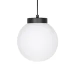 GLOBOSTAR® AGROS 61591 Κρεμαστό Φωτιστικό Οροφής Κήπου με Ντουί 1 x E27 AC 220-240V Αδιάβροχο IP65 - Λευκό & Μάυρο - Μ20 x Π20 x Υ22cm - Image 4