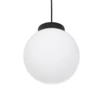 GLOBOSTAR® AGROS 61591 Κρεμαστό Φωτιστικό Οροφής Κήπου με Ντουί 1 x E27 AC 220-240V Αδιάβροχο IP65 - Λευκό & Μάυρο - Μ20 x Π20 x Υ22cm - Image 5