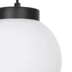 GLOBOSTAR® AGROS 61591 Κρεμαστό Φωτιστικό Οροφής Κήπου με Ντουί 1 x E27 AC 220-240V Αδιάβροχο IP65 - Λευκό & Μάυρο - Μ20 x Π20 x Υ22cm - Image 7