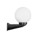 GLOBOSTAR® AGROS 61592 Φωτιστικό Τοίχου - Απλίκα Κήπου με Ντουί 1 x E27 AC 220-240V Αδιάβροχο IP65 - Λευκό & Μάυρο - Μ20 x Π20 x Υ30cm - Image 4