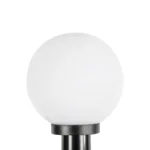 GLOBOSTAR® AGROS 61593 Φωτιστικό Κήπου / Καρφωτό με Ντουί 1 x E27 AC 220-240V Αδιάβροχο IP65 - Λευκό & Μάυρο - Μ20 x Π20 x Υ54cm - Image 4