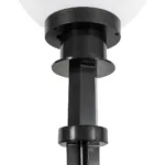 GLOBOSTAR® AGROS 61593 Φωτιστικό Κήπου / Καρφωτό με Ντουί 1 x E27 AC 220-240V Αδιάβροχο IP65 - Λευκό & Μάυρο - Μ20 x Π20 x Υ54cm - Image 5