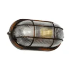 GLOBOSTAR® BOATLIGHT 61622 Vintage Φωτιστικό Καραβοχελώνα Τοίχου - Απλίκα με Ντουί 1 x E27 AC 220-240V Αδιάβροχο IP65 - Χάλκινο Παλαιωμένο Εφέ Σκουριάς Ματ - Μ21 x Π10.4 x Υ9cm - Image 2