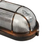 GLOBOSTAR® BOATLIGHT 61622 Vintage Φωτιστικό Καραβοχελώνα Τοίχου - Απλίκα με Ντουί 1 x E27 AC 220-240V Αδιάβροχο IP65 - Χάλκινο Παλαιωμένο Εφέ Σκουριάς Ματ - Μ21 x Π10.4 x Υ9cm - Image 7
