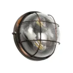 GLOBOSTAR® BOATLIGHT 61624 Vintage Φωτιστικό Καραβοχελώνα Τοίχου & Οροφής με Ντουί 2 x E27 AC 220-240V Αδιάβροχο IP65 - Χάλκινο Παλαιωμένο Εφέ Σκουριάς Ματ - Μ24 x Π24 x Υ11cm - Image 8