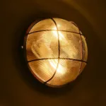 GLOBOSTAR® BOATLIGHT 61624 Vintage Φωτιστικό Καραβοχελώνα Τοίχου & Οροφής με Ντουί 2 x E27 AC 220-240V Αδιάβροχο IP65 - Χάλκινο Παλαιωμένο Εφέ Σκουριάς Ματ - Μ24 x Π24 x Υ11cm - Image 9