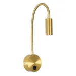 GLOBOSTAR® GOOSE 61692 Μοντέρνο Φωτιστικό Τοίχου - Απλίκα Ξενοδοχείου Reading Light LED 3W 300lm 36° AC 220-240V IP20 Θερμό Λευκό 2700K - CREE XPE Chip & TÜV SÜD Driver - Χρυσό Βούρτσας - Μ6.5 x Π15 xΥ24.5cm - 3 Χρόνια Εγγύηση - Image 2