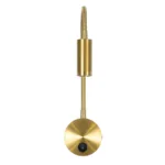 GLOBOSTAR® GOOSE 61692 Μοντέρνο Φωτιστικό Τοίχου - Απλίκα Ξενοδοχείου Reading Light LED 3W 300lm 36° AC 220-240V IP20 Θερμό Λευκό 2700K - CREE XPE Chip & TÜV SÜD Driver - Χρυσό Βούρτσας - Μ6.5 x Π15 xΥ24.5cm - 3 Χρόνια Εγγύηση - Image 3