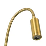 GLOBOSTAR® GOOSE 61692 Μοντέρνο Φωτιστικό Τοίχου - Απλίκα Ξενοδοχείου Reading Light LED 3W 300lm 36° AC 220-240V IP20 Θερμό Λευκό 2700K - CREE XPE Chip & TÜV SÜD Driver - Χρυσό Βούρτσας - Μ6.5 x Π15 xΥ24.5cm - 3 Χρόνια Εγγύηση - Image 6