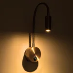 GLOBOSTAR® GOOSE 61692 Μοντέρνο Φωτιστικό Τοίχου - Απλίκα Ξενοδοχείου Reading Light LED 3W 300lm 36° AC 220-240V IP20 Θερμό Λευκό 2700K - CREE XPE Chip & TÜV SÜD Driver - Χρυσό Βούρτσας - Μ6.5 x Π15 xΥ24.5cm - 3 Χρόνια Εγγύηση - Image 8